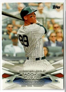 2018 Topps MLB Awards #MLBA8 Aaron Judge ~ Yankees de Nueva York ~ "Novato del Año" - Imagen 1 de 1
