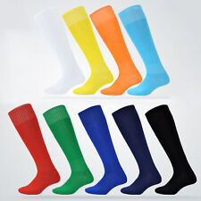 Men Sport Solid Color Knee High Sock Elastic Soccer Football Long Tube Socks Hot