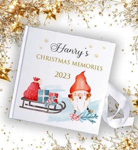 Navidad Papá Noel gnomo CUBIERTA DURA LIBRO DE FOTOS / ÁLBUM DE RECORTES ÁLBUM DE MEMORIA - Imagen 1 de 4