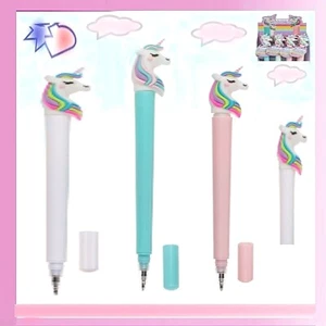 Stylo Licorne pour Enfant Encre Bleu 3 Modèle 17cm Mignon Relaxant Ecole Maison - Imagen 1 de 7