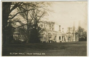ELTON HALL VON DER OUNDLE ROAD - Cambridgeshire, Huntingdonshire Postkarte - Bild 1 von 2