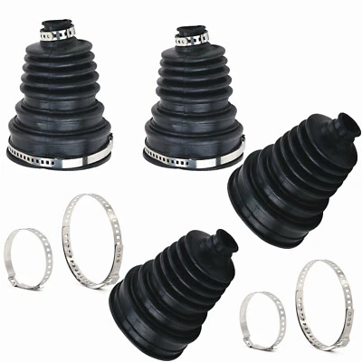 4PCS Universal CV Boot Kit Split Joint Gaiter Stretchable Replacement Auto Parts - Image 1 of 4