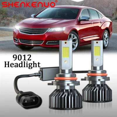 For Chevrolet Impala 2014-2020 9012 LED Headlight High Low Beam Bulb 6500K White - Image 1 of 4