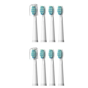 Cabezales de cepillo de dientes de repuesto de 8 piezas para cepillo de dientes eléctrico Fairywill blanco - Imagen 1 de 7