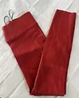 SPRWMN New RED Leather Ankle Legging 28" Inseam SIZE: L