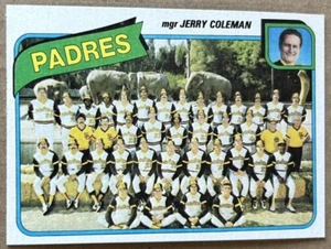 OZZIE SMITH 1980 TOPPS PADRES TEAM CHECKLIST Card #356 NM-MT Condition - Picture 1 of 2
