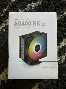 DeepCool AG400 BK ARGB Single-Tower CPU Cooler, 120mm Static ARGB Fan Gammaxx - Picture 1 of 3