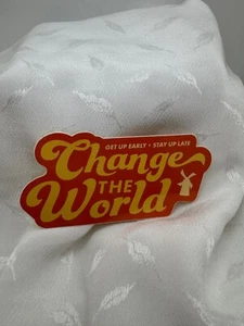 Dutch Bros Limited Edition Sticker Change the World Brand New - Picture 1 of 4