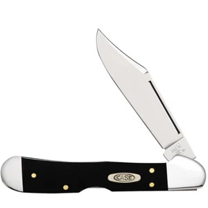 CASE XX KNIVES BLACK SYNTHETIC MINI COPPERLOCK 3 5/8" POCKET KNIFE - Picture 1 of 2