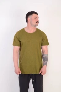 The Sportsman by Mister Freedom Vintage Men's Khaki Green Cotton Tee Shirt Sz XL - Picture 1 of 11