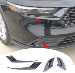 4*Front Fog Light Lamp Headlight Eyebrow Cover Trim Decor For Honda Accord 23-24 - Picture 1 of 5