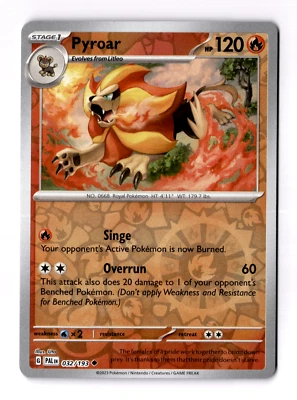Pyroar 032/193 Sv02: Paldea Evolved Reverse Holo - Image 1 of 3