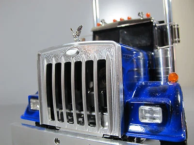 Aluminum Front Grill Cover + Hood Eagle Ornament 1/14 Tamiya King Grand Hauler - Image 1 of 4