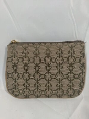 PARADOX Coin Purse Pouch Womans Tan Brown Lightweight Chain link  Design  - Image 1 of 4