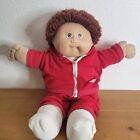 Vtg Cabbage Patch Kids Doll 1978 1982 Coleco auburn Hair Brown Eyes Boy Outfit