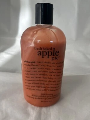 Philosophy Fresh Baked Apple Pie Shampoo Shower Gel Bubble Bath 16 oz 3 in 1 HTF - Image 1 of 4