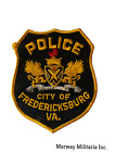 Obsolete Police City Of Fredericksburg Va Patch (Invp1285)