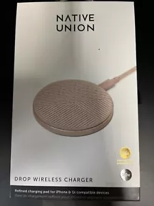 Native Union (10W) Drop Wireless Charging Pad - Rose - Picture 1 of 4