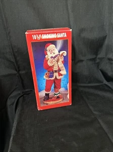 FESTIVE FIGURES Pipe Smoking Santa figure statue 10 1/2" diffuser A126 - Picture 1 of 6