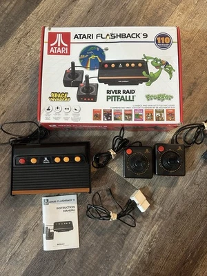 Atari Flashback 9 110 Built In Games NIB Space Invaders Frogger W Box Complete - Image 1 of 4