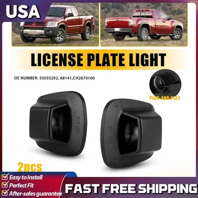 Placa de matrícula lámpara trasera carcasa trasera para Mitsubishi Raider 2006-2009 ABS Foto 1 de 4