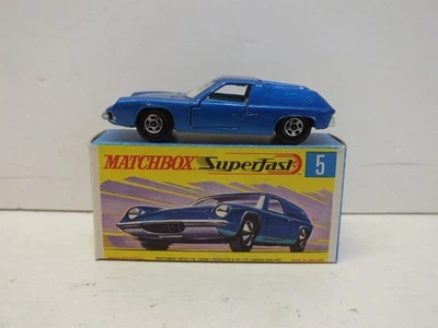 LESNEY MATCHBOX SUPERFAST NO5 LOTUS EUROPA BLUE EXC BOXED (L632) - Image 1 of 4