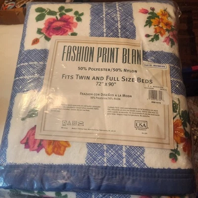 Manta De Colección Owen Doble Clásica Completa Floral Coloridos Bloques 72 X 90 EE. UU. Poliéster Foto 1 de 4