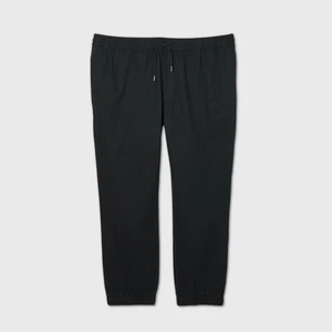 Men's Big & Tall Woven Joggers - Original Use™ Black 4XLT 5XLT 4XL 5XL - Picture 1 of 1