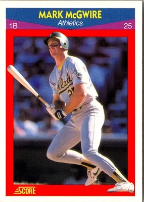 Mark McGwire-1990 Score Super Star #25 Athletics - Image 1 of 2
