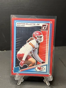 2025 Donruss Ashton Gillotte Press Proof rot #353 - Bild 1 von 2