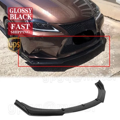 Parachoques delantero negro divisor de labios para Lexus IS250 IS350 F-Sport 2014-2016 estilo V2 Foto 1 de 4