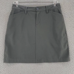 Eddie Bauer Skort Womens 4 Gray Mini Pockets Stretch Active Straight Tennis Golf - Picture 1 of 14