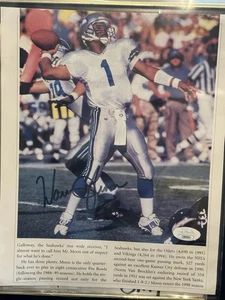 Warren Moon Autographed 8x10 Jsa - Picture 1 of 3
