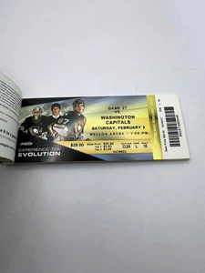 Pittsburgh Penguins 2006-07 TICKET STUB vs Washington Capitals 2-3-07 Game 27 - Picture 1 of 1