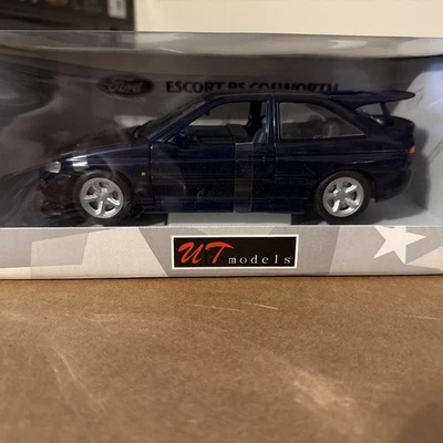 UT MODELS FORD ESCORT COSWORTH NAVY BLUE 1:18 Sealed New - Image 1 of 4