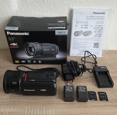 Panasonic HC-VX11 - Camcorder 4K Ultra HD in OVP - sehr gut + Zubehörpaket - Bild 1 von 4