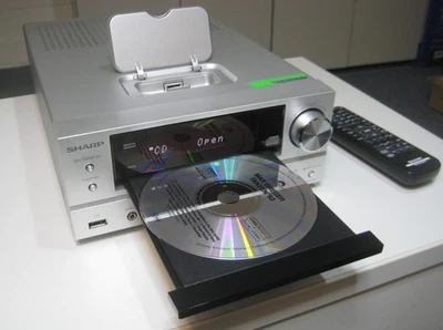 SHARP CD-Receiver XL-HF301,  iPOD-Dock, USB, Fernbedienung - Bild 1 von 4