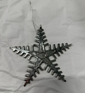 VERCHROMTE SCHNEEFLOCKE WEIHNACHTSORNAMENTE - Bild 1 von 3