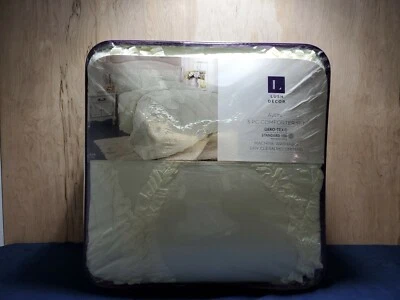 Lush Décor Avon Shabby Chic Textured Ruffle Detail Comforter, King, Ivory, 3-Pc - Image 1 of 4