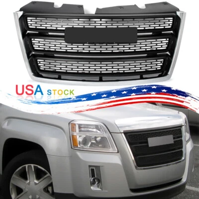 For GMC Terrain 2010-2015 Chrome+Matte Black SLT Style Front Bumper Upper Grille Foto 1 de 4