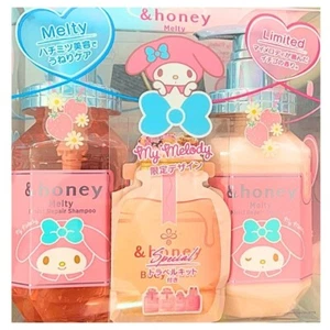 &honey Melty Moist Repair Shampoo Treatment Hair Oil My Melody Limited Set New - Picture 1 of 4