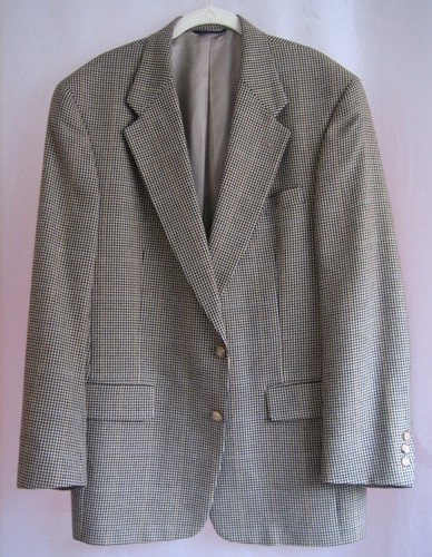 Burberry Houndstooth giacca cappotto sportivo uomo 2 bottoni 41 R ottime condizioni