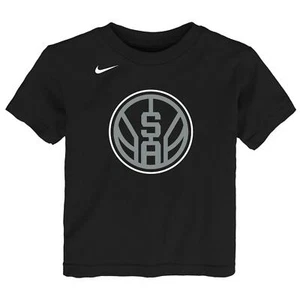Nike NBA Kids (4-7) San Antonio Spurs City Edition Tee Shirt, Black - Picture 1 of 4
