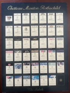 Chateau Mouton Rothschild All the Labels 1945 1984 Poster - Bild 1 von 8