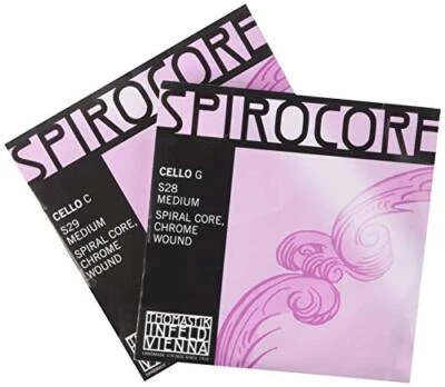 Spirocore Violoncello Stringa Gc Filo Set S28, S29 Acciaio Rivestimento Nuovo - Immagine 1 di 2