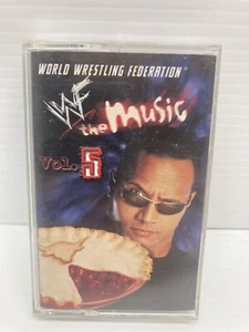 WWF The Music Vol 5  Wrestling 2001 & Various - WWF Cassette Tape - Picture 1 of 3