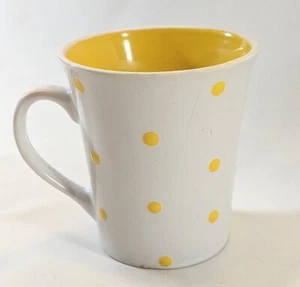 Preciosa taza de té/café a lunares amarillo sol - Imagen 1 de 5