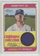 2023 Topps Heritage Clubhouse Collection Relics Bobby Witt Jr #CCR-BW