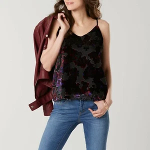 Camisa de terciopelo pequeño para damas talla floral mediana p negro ónix combo - Imagen 1 de 3