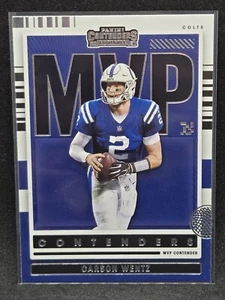 2021 Panini Contenders - MVP Contenders #MVP-CWE Carson Wentz Indianapolis Colts - Picture 1 of 2